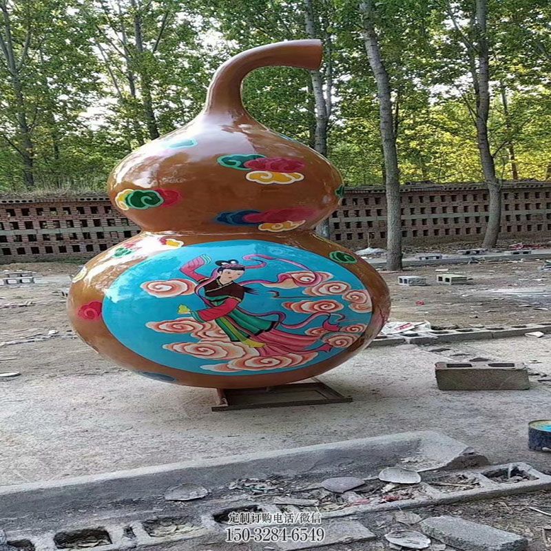广场抽象类-广场葫芦雕塑形象