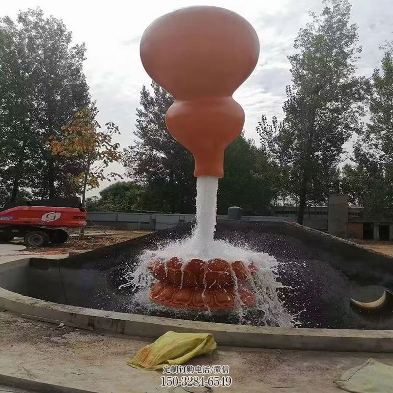 锻钢流水葫芦雕塑工厂